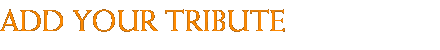 Add Your Tribute