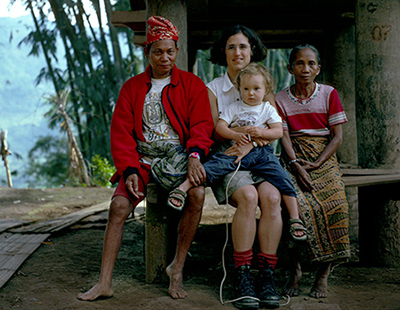 Filmmaker Dana Rappoport with Lumbaa and family