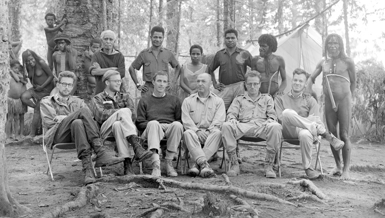1961 Peabody expedition to New Guinea with Robert Gardner, Karl Heider, Michael Rockefeller, Peter Matthiessen, and others