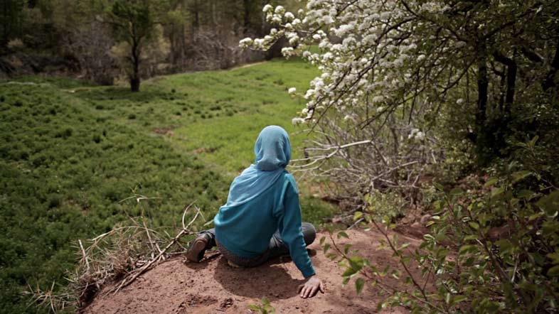 A still form House in the Fields