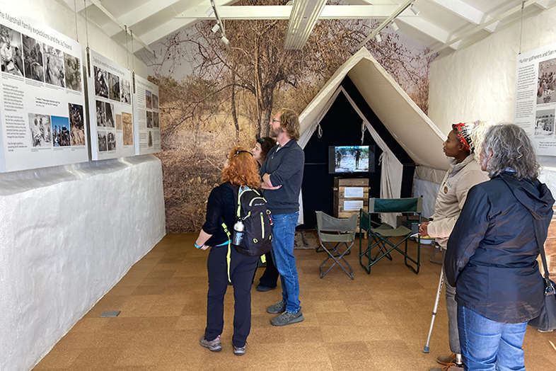 Visiting the Marshall Exhibit at the !Khwa ttu San Heritage Center